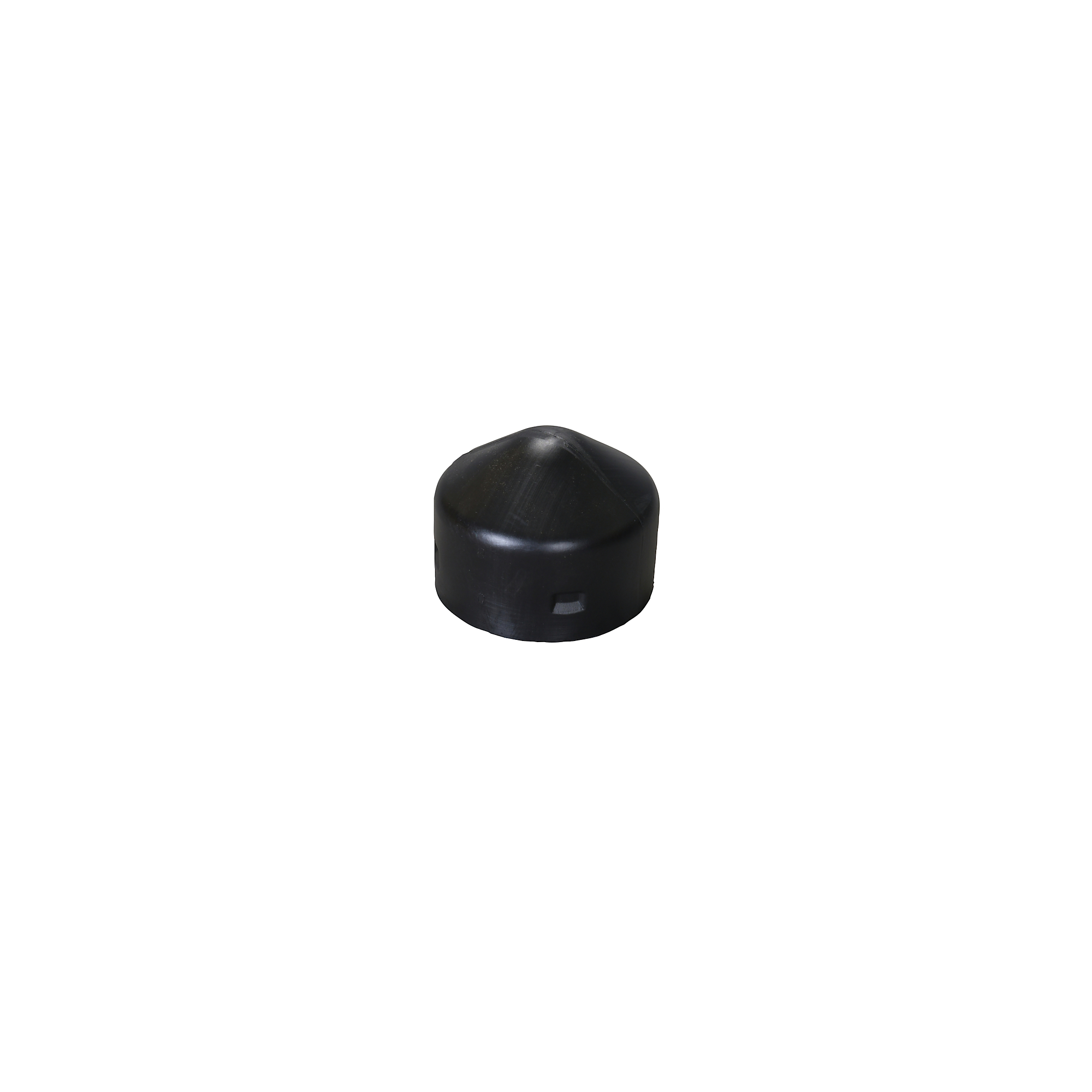 Eagle Round Plastic Post Cap — 5in. Outside Diameter, Black, HDPE, Model# 1749